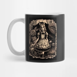 Dark Gothic Alice in Wonderland Mug